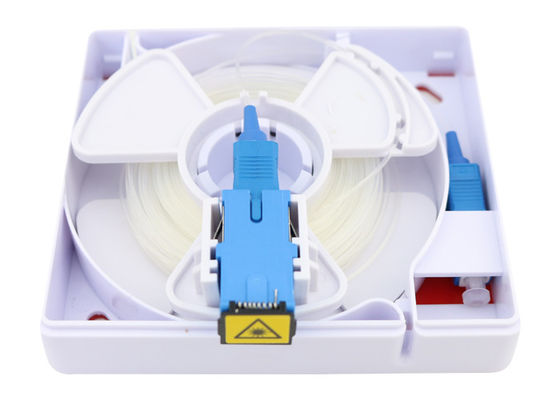 Rosette with Pre-connectorized Invisible Cable Spool Fiber Interface Wall Plates Adaptor Module