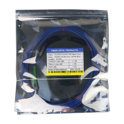 Nufern Coherent PM780-HP Fiber Type Polarization-Maintaining FC/APC Fiber Optic Patch Cables
