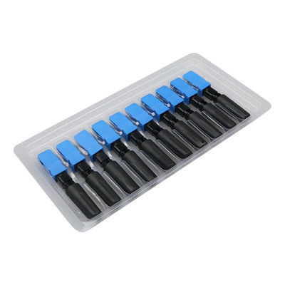 Integrated screw clip, push-pull ring, SM, 50mm, for drop cable, flat input, SC/UPC Field Installable Connector