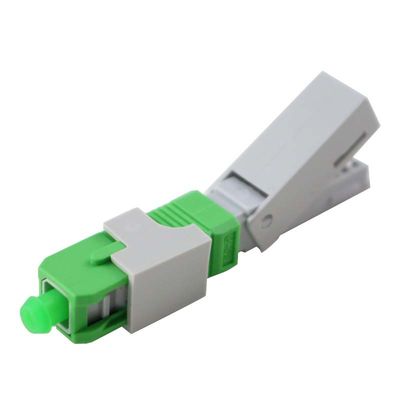 Alligator clip, front bar wedge, SM, 52mm, for drop cable, vertical input, SC/APC Field Assembly Optical Connector
