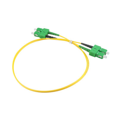 SC/APC-SC/APC, with Duplex Clips, LSZH, 2.0mm, Duplex, G.657A2, 0.5 meters Indoor patch cord
