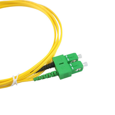 SC/APC-SC/APC, with Duplex Clips, LSZH, 2.0mm, Duplex, G.657A2, 0.5 meters Indoor patch cord