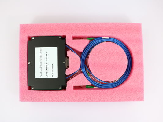 Dual-channel Optical Fiber Amplifier for Spaceborne Laser Communication