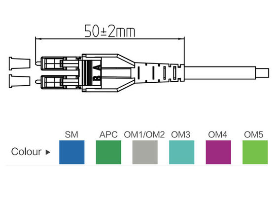 LC Uniboot Connector Upc Apc SM MM Fiber Optic Patch Cords Duplex Jumper