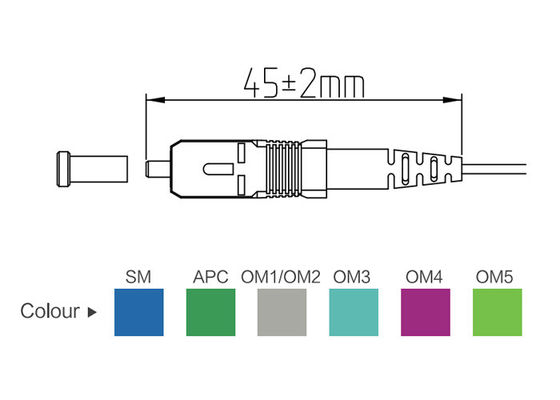 3.0mm Connector LSZH SC Fiber Optic Patch Cords