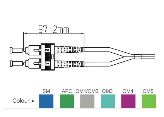 G. 657A2 DX Connector Fiber Optic Patch Cords
