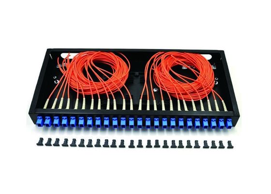 24 cores SC Multimode MPO high density fiber optic patch panel
