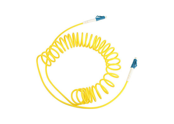 ROSH Yellow Spring FTTH FC/LC/SC/ST  Fiber Optic Patch Cord Fiber Optic Jumper Cable