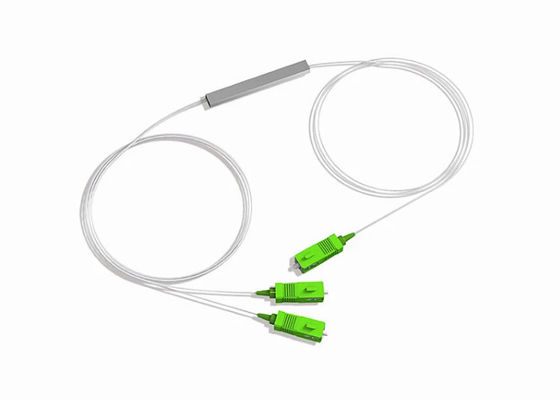 Mini 1x2 PLC FTTB PON Fiber Optic Splitter