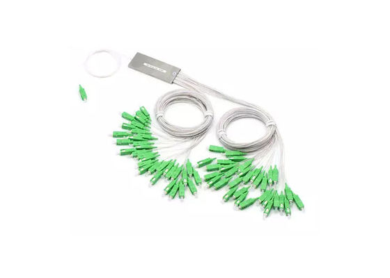 Steel Tube 1650nm 1x64 Mini PON Fiber Optic Splitter