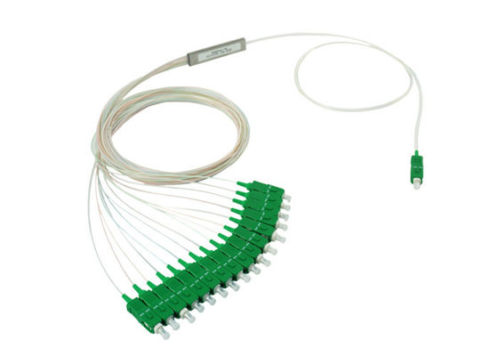 Steel Tube 1*16 0.9mm 1.5M PON Fiber Optic Splitter