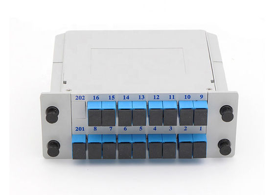 Single Mode LGX Box 1260nm PON Fiber Optic Splitter 1x16