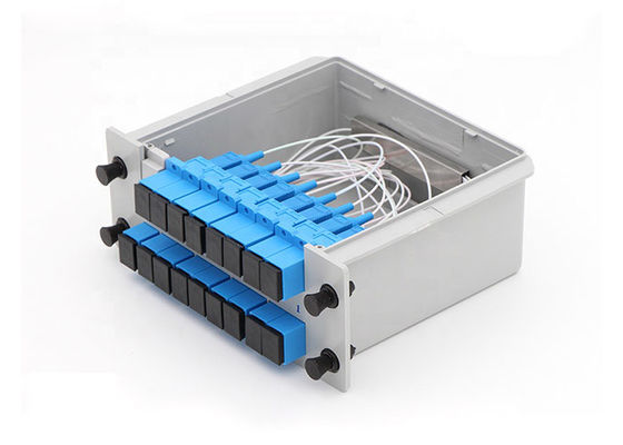 Single Mode LGX Box 1260nm PON Fiber Optic Splitter 1x16