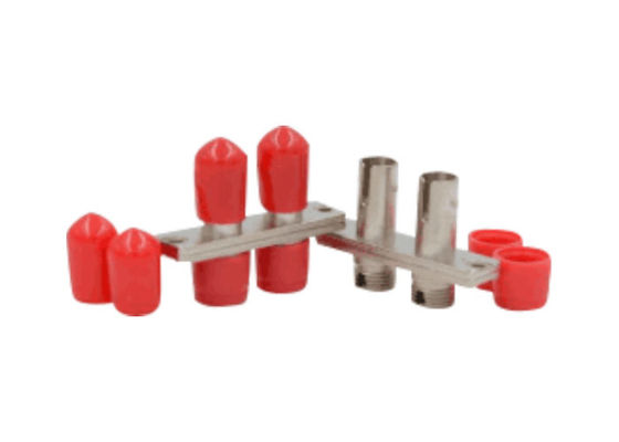 Steel FTTB Duplex Hybrid  FC To ST Fiber Adapter