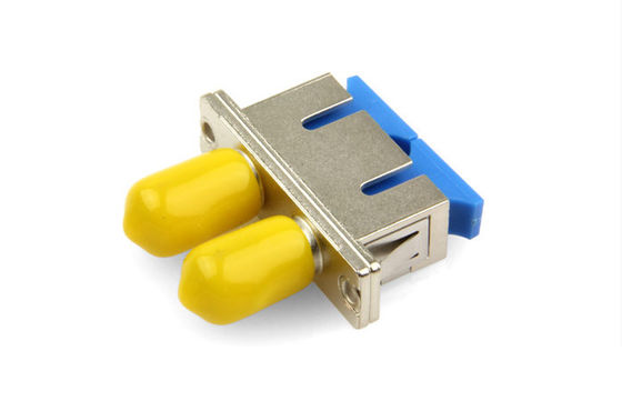 Metal FTTX Duplex Hybrid  SC ST Adapter