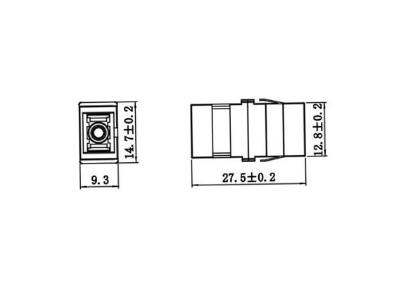 SC SX Welding Multimode Fiber Adapter Without Ear