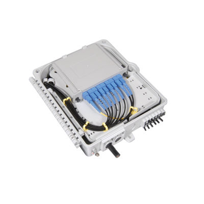 IP65 8 cores Wall Pole Mounting indoor Fiber optic distribution box 225*220*65mm