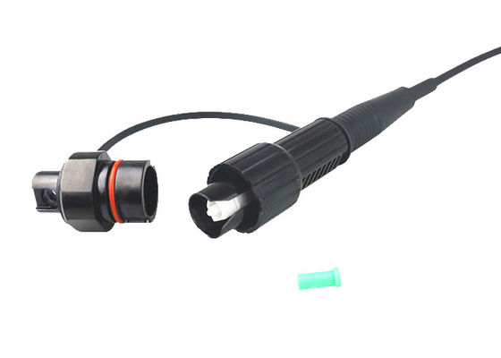 Outdoor FTTA Water-proof Mini-SC/APC Reinforced Cable Assemblies for Harsh Environment Interconnect