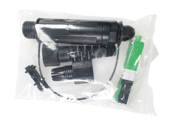 Outdoor Mini-SC/APC Water-poof Reinforced 02-type Field Installable Fast Connectors for Harsh Environment Interconnect