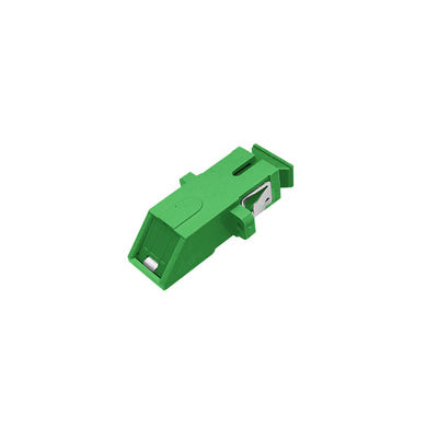 Inner Shutter SC/APC Flange Fiber Optic Adapter with Metal Clip