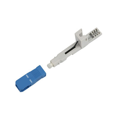 Alligator clip, front bar wedge, SM, 52mm, for drop cable, vertical input, SC/UPC Field Assembly Optical Connector