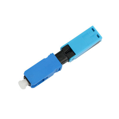 Alligator clip, push-pull ring, SM, 50mm, for drop cable, vertical input, SC/UPC field installable connector