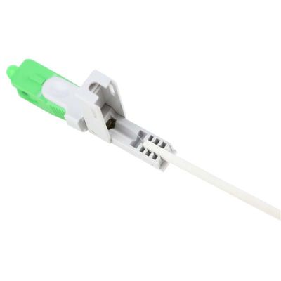 Alligator clip, front bar wedge, SM, 52mm, for drop cable, vertical input, sc apc fast connector