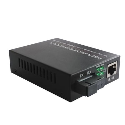 Gigabit Media Converter, 10/100/1000Mbps, 1xRJ45, 1xOptical Port, SM, 1310nm Tx / 1550nm Rx, 20KM, External Power Supply