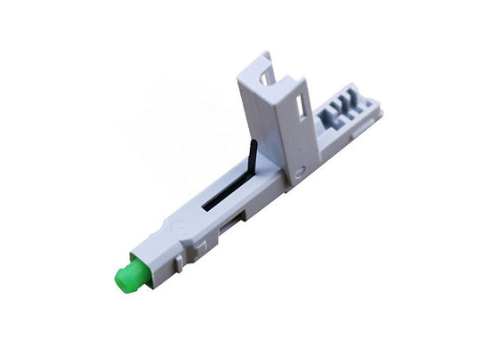 Alligator clip, front bar wedge, SM, 52mm, for drop cable, vertical input, SC/APC Fiber Optic Fast Connector