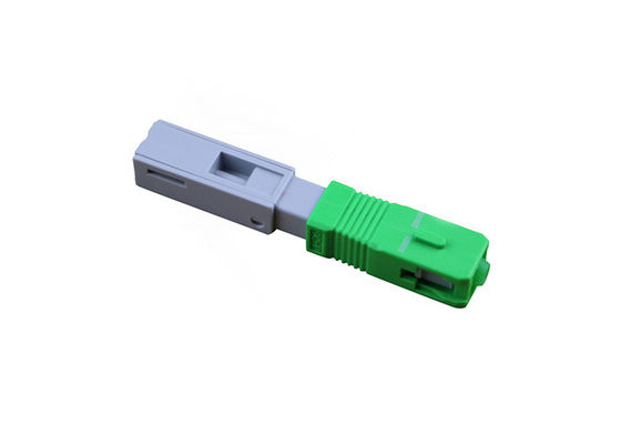 Alligator clip, front bar wedge, SM, 52mm, for drop cable, vertical input, SC/APC Fiber Optic Fast Connector
