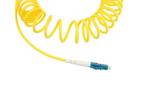 ROSH Yellow Spring FTTH FC/LC/SC/ST  Fiber Optic Patch Cord Fiber Optic Jumper Cable