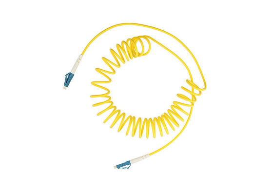 ROSH Yellow Spring FTTH FC/LC/SC/ST  Fiber Optic Patch Cord Fiber Optic Jumper Cable