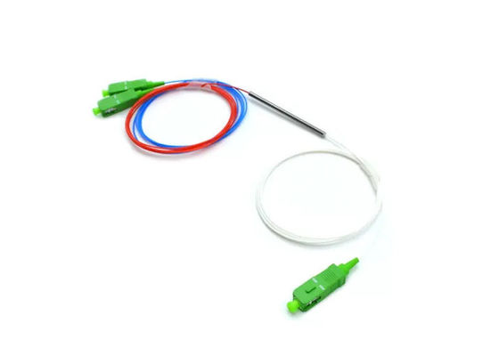 1310/1550nm Dual-window 0.9mm Mini Tube 1x2 or 2x2 Fused Biconical Taper (FBT) Single-mode Standard Optical Splitter