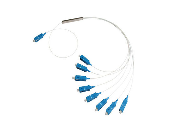ROHS SC UPC 0.9mm 1x8 Fiber Splitter