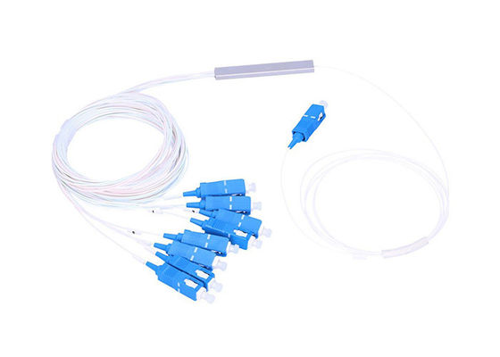 ROHS SC UPC 0.9mm 1x8 Fiber Splitter