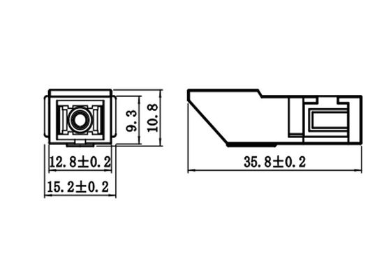 Fiber Optic Adapter SC Inner Shutter Adapter without Flange