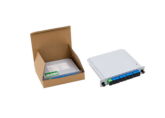 100mm 1650nm LGX PON Fiber Optic Splitter 1x8