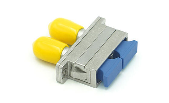 Metal FTTX Duplex Hybrid  SC ST Adapter