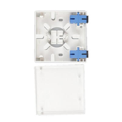 FTTH Indoor 86 Type 2 core splice box Fiber Optic Termination Box Fiber Socket Panel