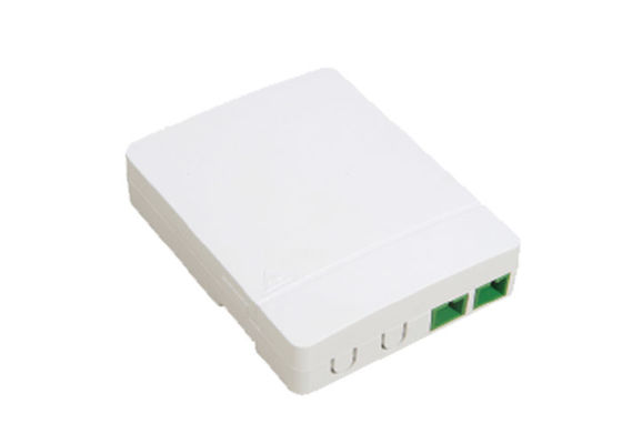 105*82*22mm 2 Core Yogel Indoor Fiber Optic Termination Box Fiber Optic Terminal Box