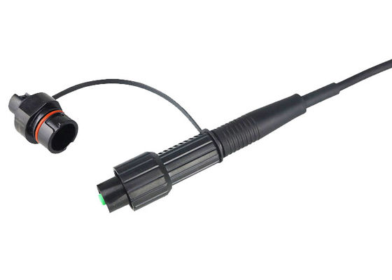 Outdoor FTTA Water-proof Mini-SC/APC Reinforced Cable Assemblies for Harsh Environment Interconnect